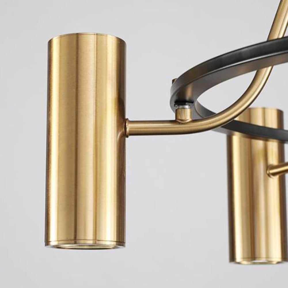 Arisha moderne spotlight-pendellampe i metal, guld