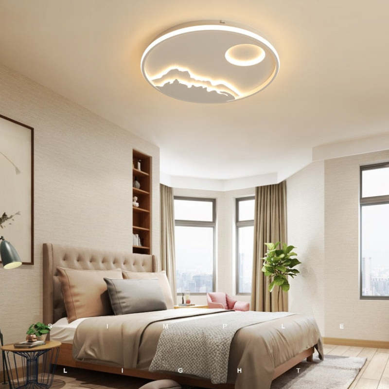Arisha Mountain View Flush Mount Ceiling Light