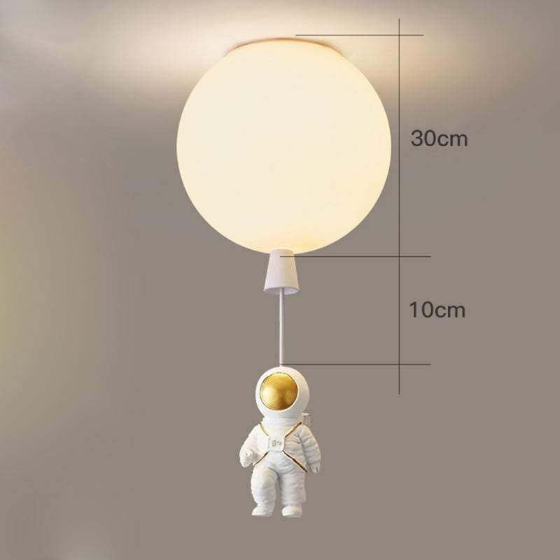Aria Astronaut Balloon Flush Mount Ceiling Light, L 20/25/30/35cm
