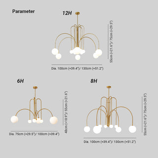 Avi Modern Dubbelt Lager Glas Pendellampa Vardagsrum Sovrum