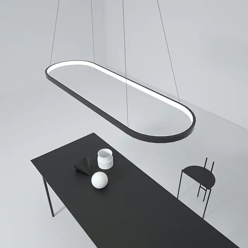Avenor Minimalist Oval Interior Hanging Pendant Light