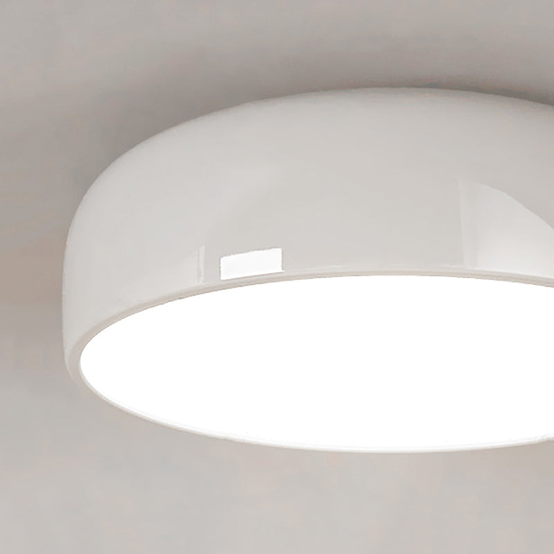 Arisha Modern Dish Shaped Metal Ceiling Light, Black/White