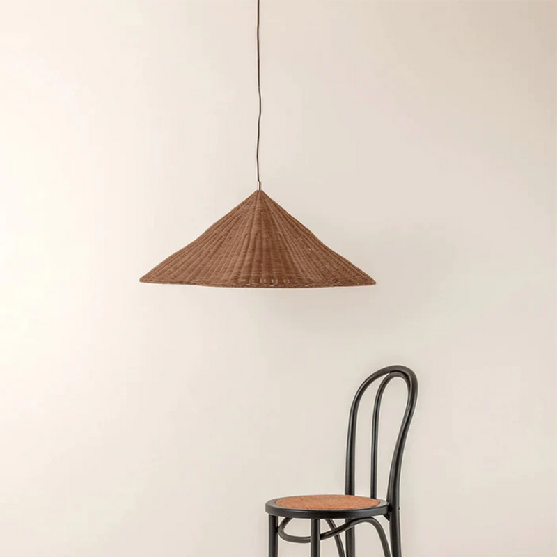 Muto vintage-tyylinen rottinkiriippuvalaisin, olohuoneeseen/makuuhuoneeseen