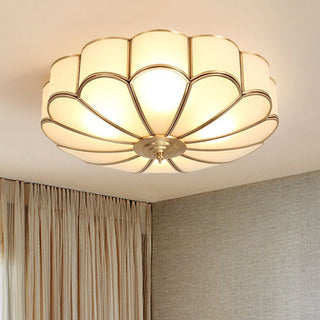 Renée Design Rund Blommor LED Taklampa Metall Mässing Sovrum/Vardagsrum