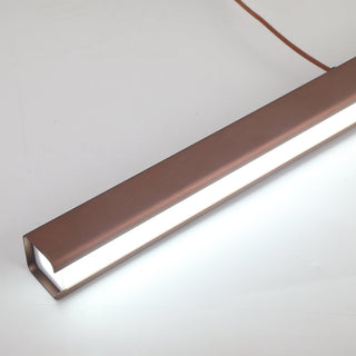 Edge Modern Design Linjär Metall LED Pendellampa Matsal
