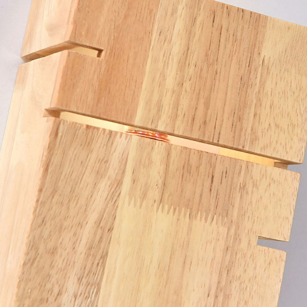 Muto Wall Lamp Rectangular Minimalist, Mounted Bedside, Wood, Bedroom