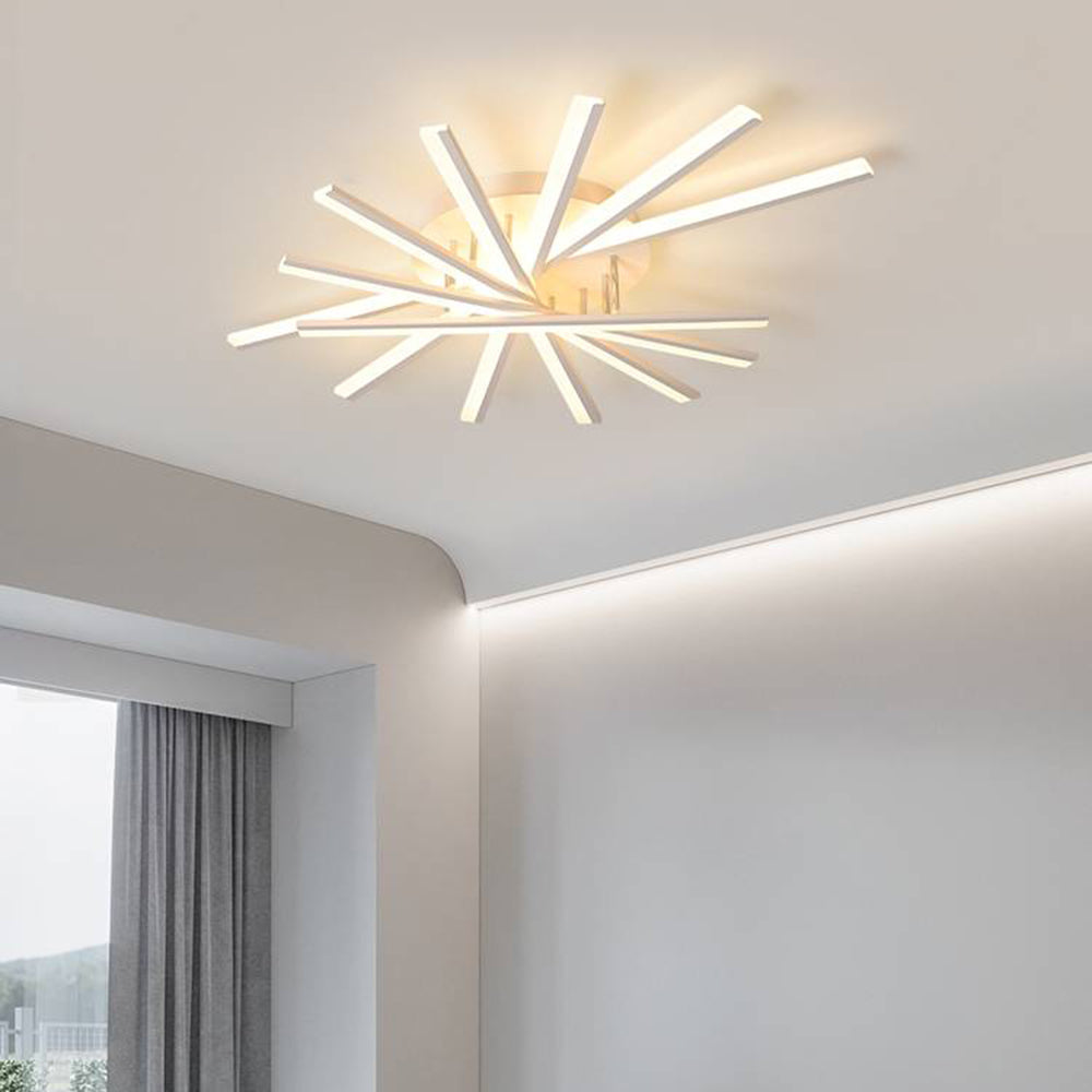 Arisha Linear Flush Mount Ceiling Light, 4 Colour
