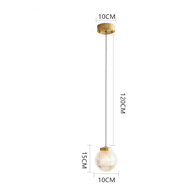 Arisha Modern Circle Glass Pendant Light for Bedroom & Hotel