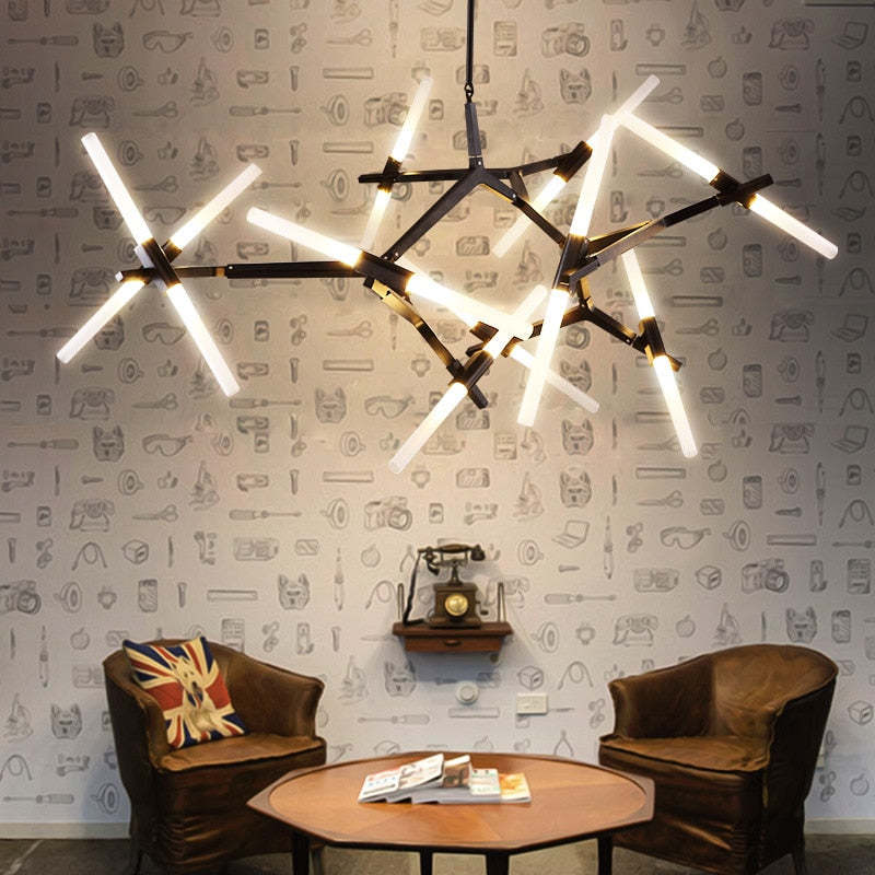 Arisha modern roterbar pendellampa, 2 färger