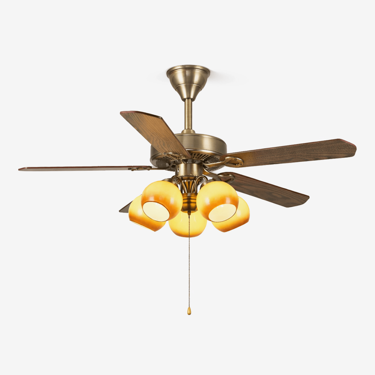 Luz de ventoinha de teto vintage Beaumont