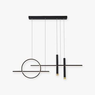 Madina Modern Pendellampa Svart/Guld LED Design Vardagsrum