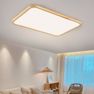 Quinn Modern Fyrkant/Avlång LED Taklampa Metall/Trä Träf/Valnöt Sovrum/Vardagsrum