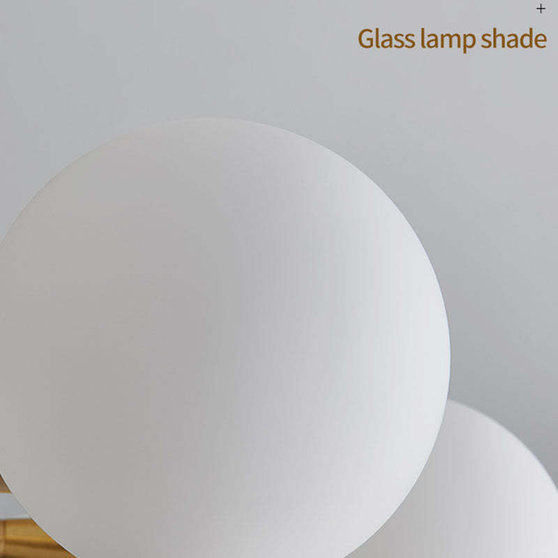 Valentina modern plafond i glas med bubbeleffekt