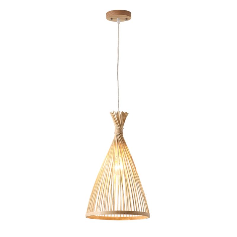 Arisha Pendant Light Rattan Modern, Hand-woven, Hotels