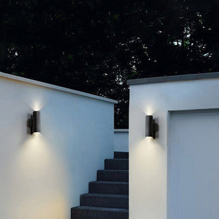 Orr Modern Dubbelhuvud Metall Glas Vägglampa Utomhus Trädgård Korridor