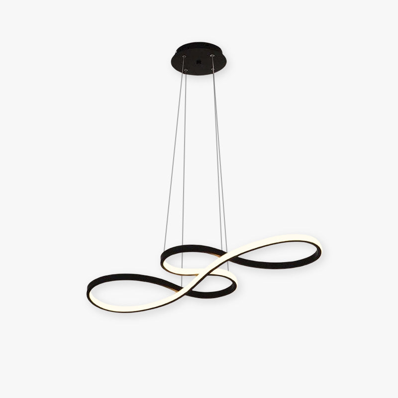 Nerin Musical Note Pendant Light, Black & Gold
