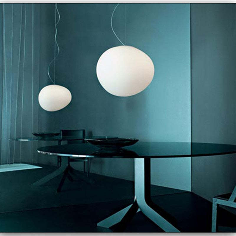 Elvora Pendant Light Sleek Floating Egg-shaped Glass