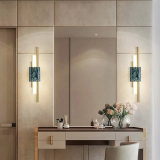Alana Modern LED Vägglampa Metall/Marmor Svart/Guld/Grön Vardagsrum/Sovrum