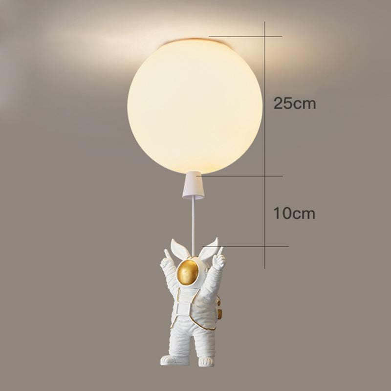 Aria Astronaut Balloon Flush Mount Ceiling Light, L 20/25/30/35cm