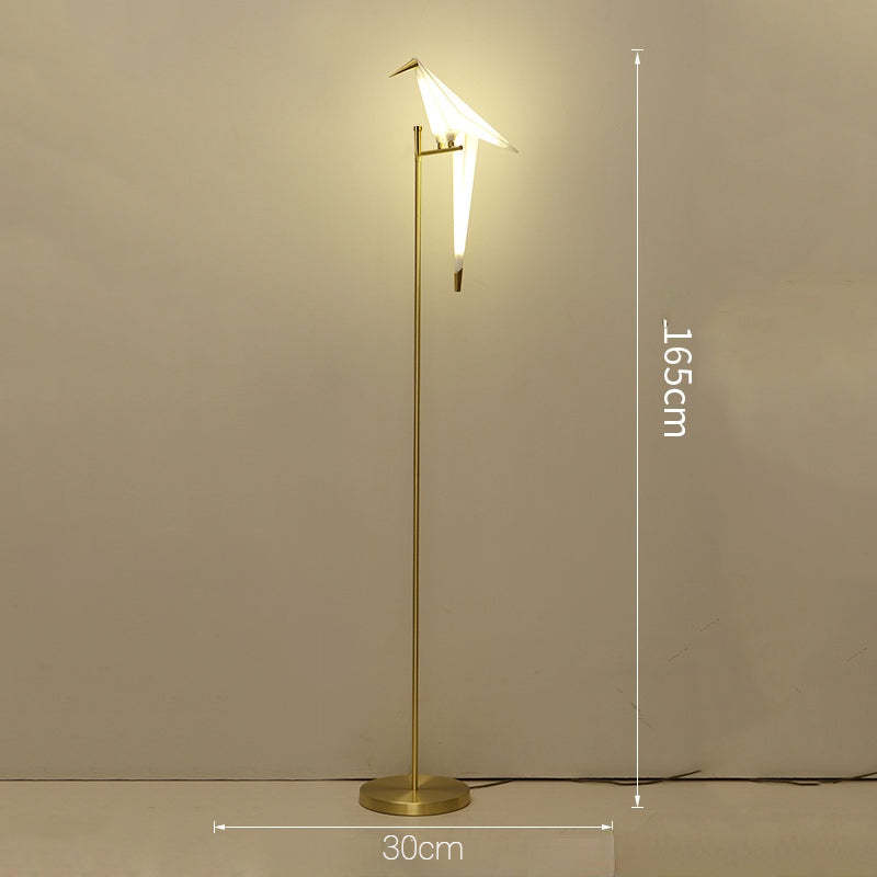 Clifford nordisk fuglebordslampe/gulvlampe, guld, 1/2/3 lyskilder