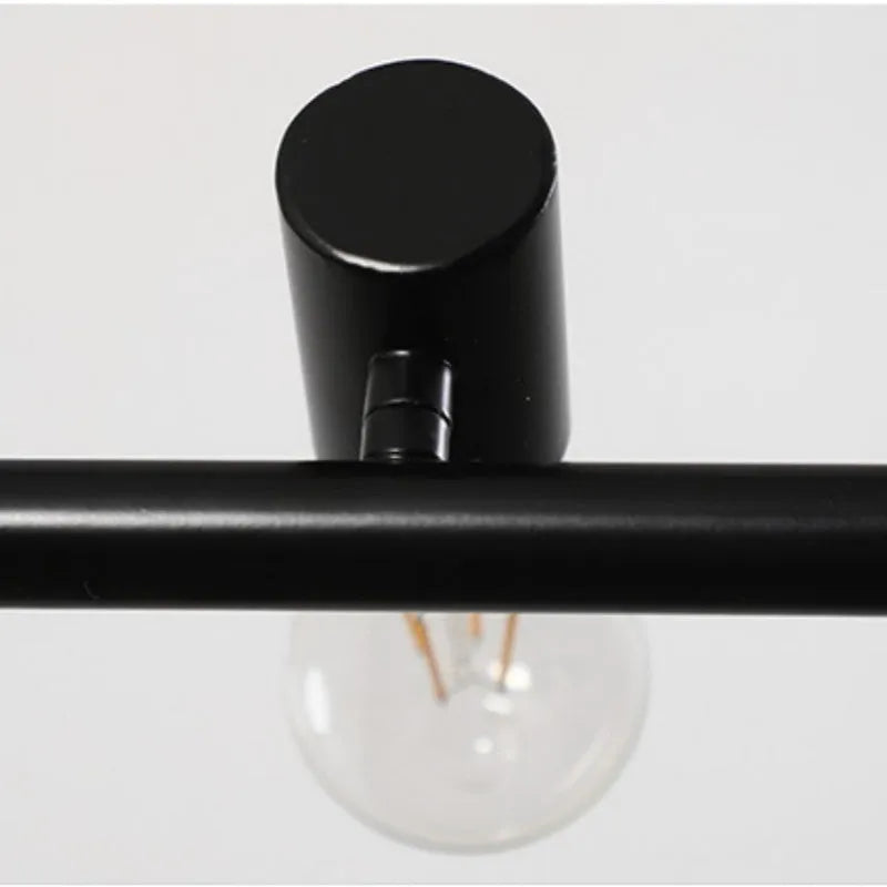 Epoch vintage LED-loftslampe i sort metal til spisestue/stue/bar