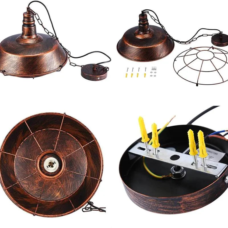 Epoch Rustic Black Industrial Pendant Light Shade