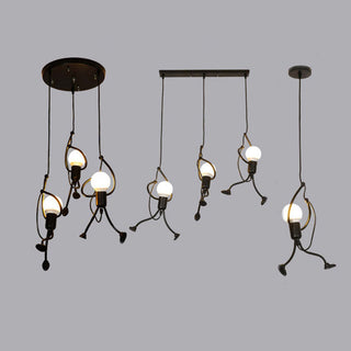 Salgado Pendellampa Retro Design Svart Metall Vardagsrum/Matsa