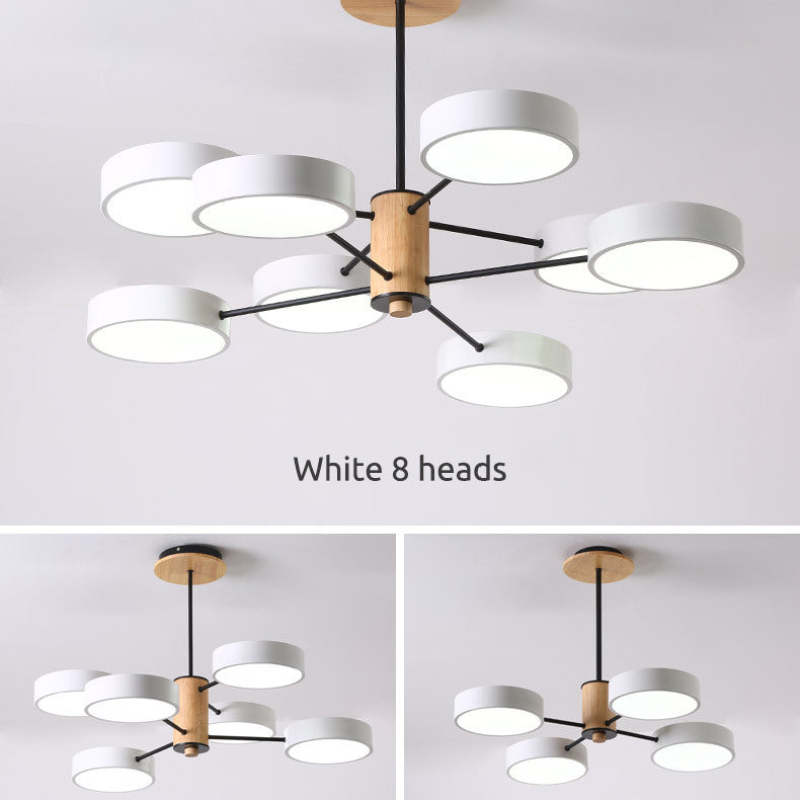 Arisha – art déco-hengiljós, hvítt/grænt/grátt, málmur/viður