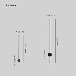 Edge Minimalistisk Roterande Linjär Vägglampa Utomhus