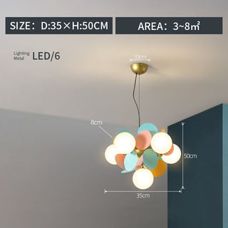 Jevon Ljuskrona Köksö Glas Klot LED Sovrum/Vardagsrum