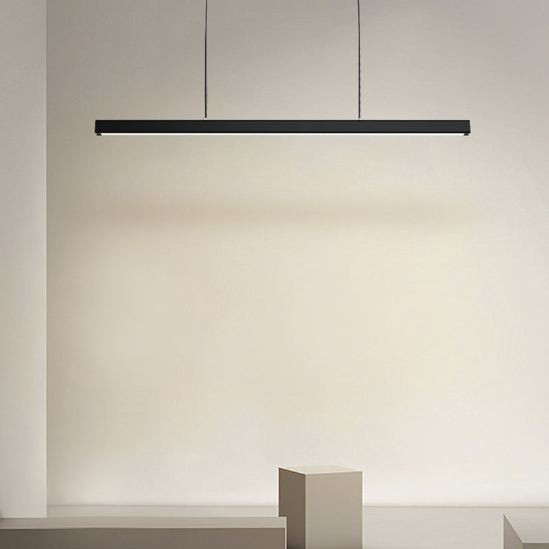 Eron Minimalist Classic Black & White Linear Pendant Light