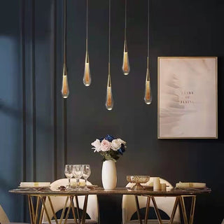 Kristy Modern Kristall Glas Metall Pendellampa Vardagsrum Sovrum
