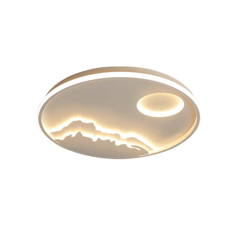Arisha Mountain View Flush Mount Ceiling Light