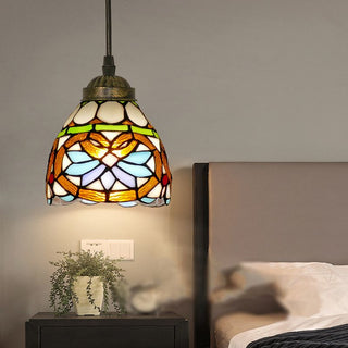 Alessio Retro LED Pendellampa Målat Glas/Metall Gul/Beige/Brunt/Khaki/Blå/Lila Vardagsrum/Sovrum