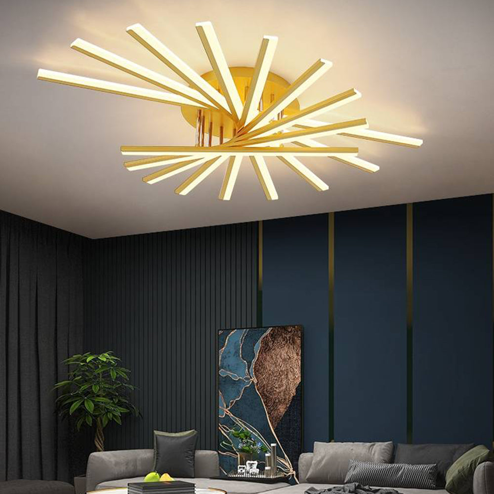 Arisha Linear Flush Mount Ceiling Light, 4 Colour