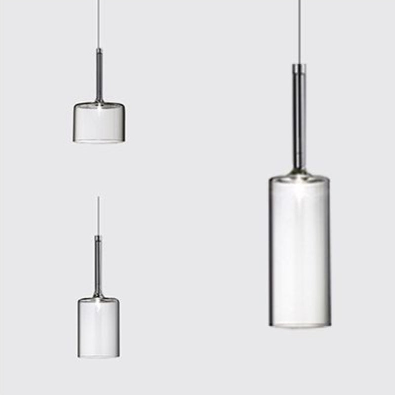 Valentina minimalistisk moderne LED-pendellampe i glas, 3 stilarter
