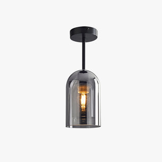 Sanna Liten Pendellampor/Taklampor Konjak/Grå Glas Vardagsrum