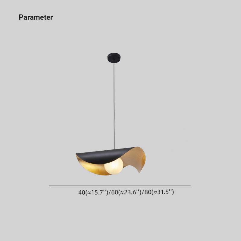 Arisha modern nordisk minimalistisk pendellampa i metall/marmor, svart