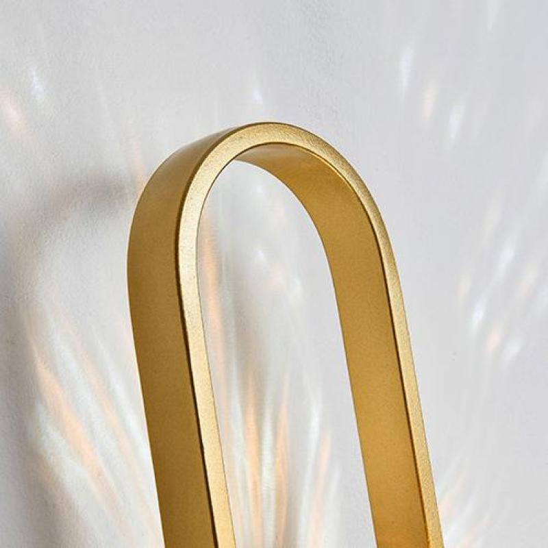 Valentina Modern Globe Bedside Wall Lamp Mount for Bedroom & Reading Room, Gold/Black