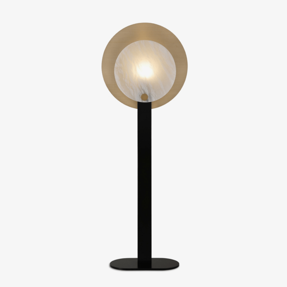 Mosaik Elegance-gulvlampe i alabast
