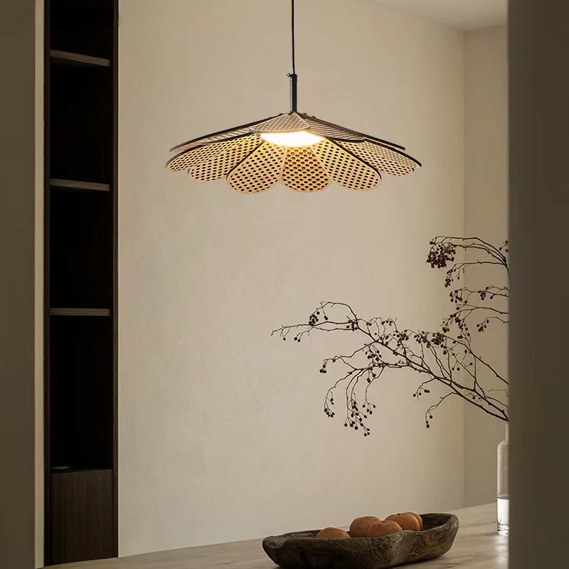 Ritta vintage LED-pendellampe i valnøddetræ til soveværelset/baren/tesalonen
