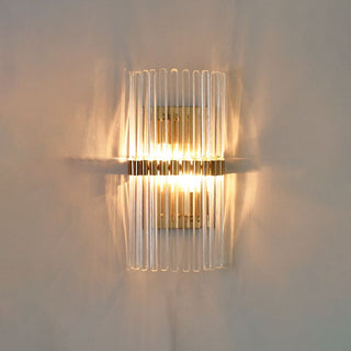Orr Cylindrisk Modern LED Genomskinlig Vägglampa Metall/Kristall Guld Vardagsrum/Sovrum