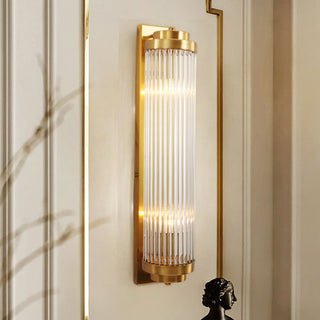 Orr Cylindrisk Modern LED Genomskinlig Vägglampa Metall/Kristall Guld Vardagsrum/Sovrum
