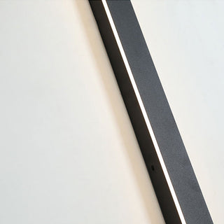 Edge Minimalistisk Linjär Metall Vägglampa Utomhus Balkong