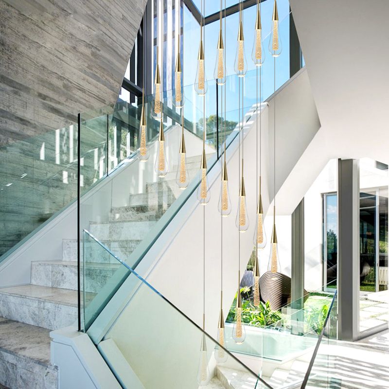 Orlith Pendant Light Gold Crystal