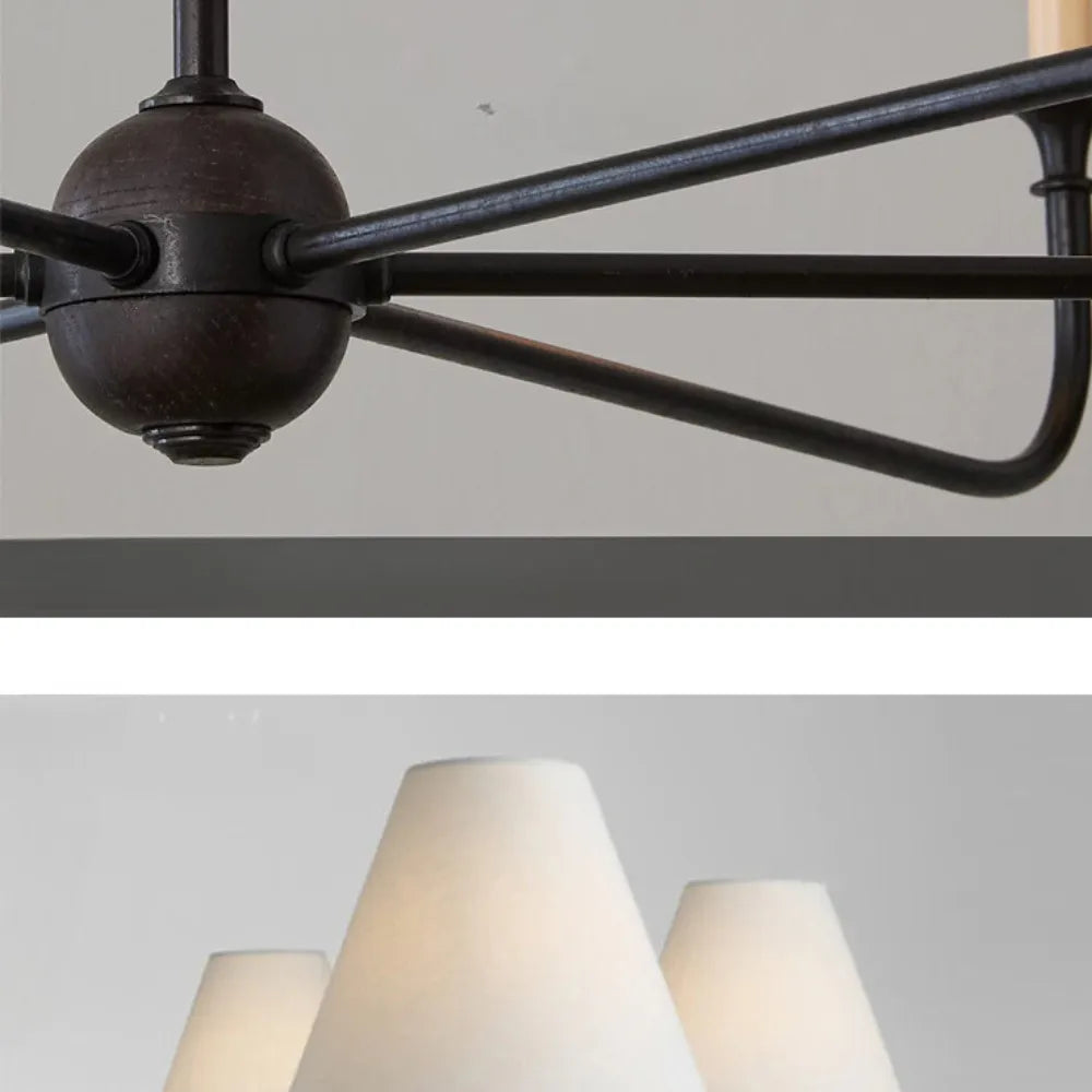 Silva vintage retro elegant lysekrone i metal til stuen