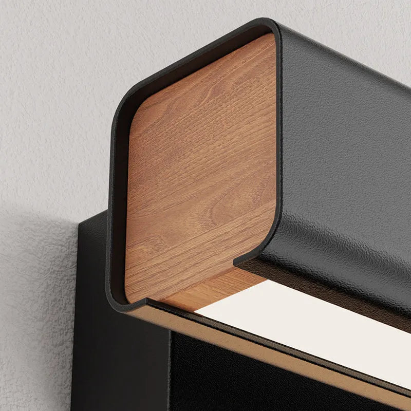 Heri moderna vridbara rektangulära vägglampor, svart/vit