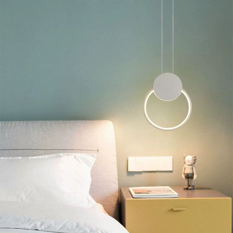 Kori modern svart/vit LED-pendellampa för vardagsrum
