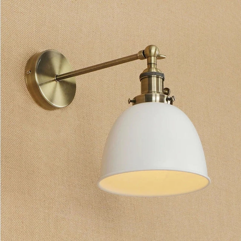 Epoch retro-/vintage-henkinen riippuva seinävalaisin, metallia/LED, musta/valkoinen/harmaa, makuuhuoneeseen