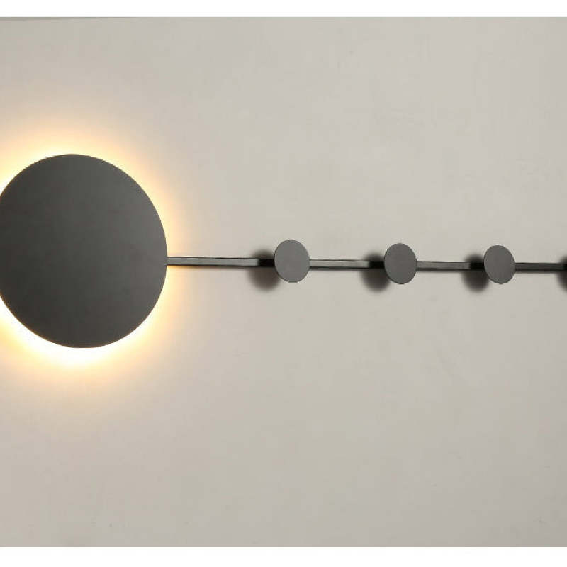 Arisha LED-vägglampa för veranda med klädhängare, kreativ vägglampa